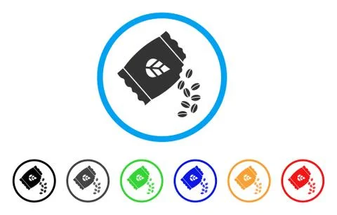 Sow Seed Pack Rounded Icon Stock Illustration
