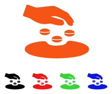 Sow Seeds Vector Icon Stock Illustration