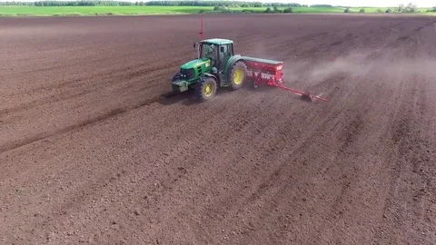 Sowing corn Stock Footage 83624418