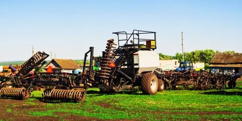 Sowing machine 스톡 사진