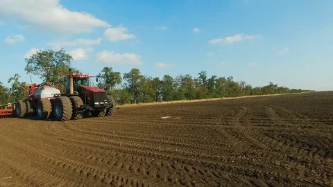 Sowing of winter crops Stock Footage 80302468
