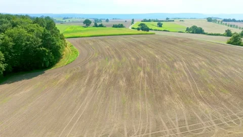 Sown field Stock Footage 283380373