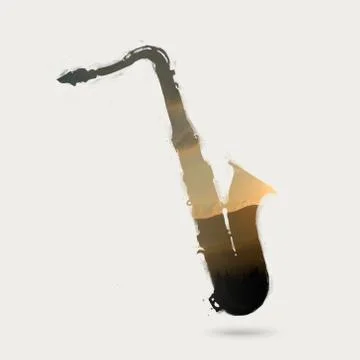 Soxophone Stock Illustration