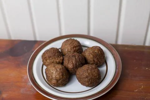 Soy-Based Meatballs Stock Photos