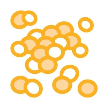 Soy beans icon vector outline illustration Illustrazione stock