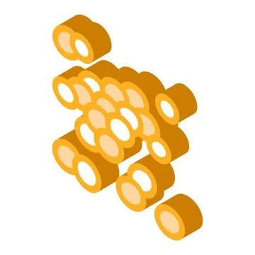 Soy beans isometric icon vector illustration Illustrazione stock