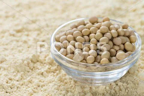Soy Flour Background Stock Photos