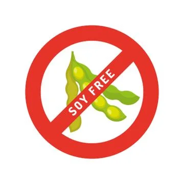 Soy free logo Ilustración de archivo
