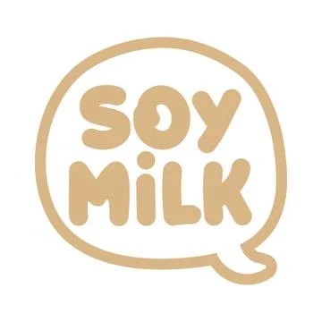Soy Milk - label. vector elements for labels Stock Illustration
