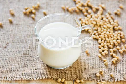 Soy milk Stock Photos