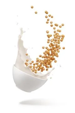 Soy milk Stock Photos