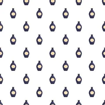 Soy sauce bottle repeating pattern creating wallpaper background Stock Illustration