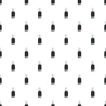 Soy sauce bottles creating seamless pattern background Illustrazione stock