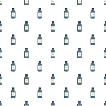 Soy sauce bottles creating a seamless food pattern Stock Illustration