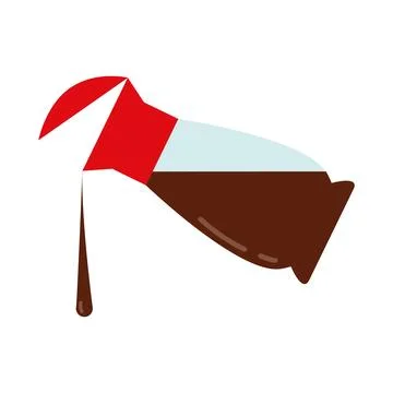 Soy sauce isolated vector. Soy sauce icon. Asian seasoning. Stock Illustration