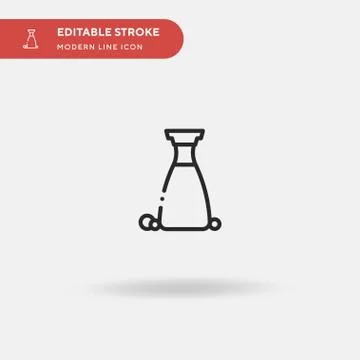 Soy Sauce Simple vector icon. Illustration symbol design template for web mob Stock Illustration