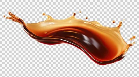 Soy sauce splash element Stock Illustration