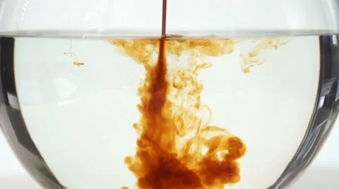 Soy sauce in water Stock-Footage 59852392