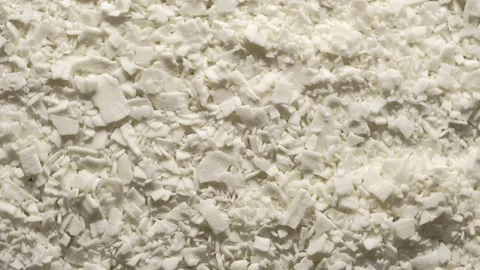 Soy wax for making candles. Circular motion. Candle making hobby. Stock Footage 164499692