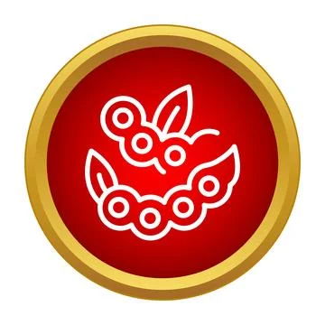 Soya beans icon representing food and agriculture Stock Illustration