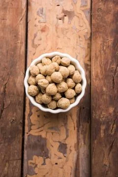 Soya chunks are known for its various health benefits Stock Photos