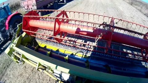 Soybean harvest Stock Footage 44860363