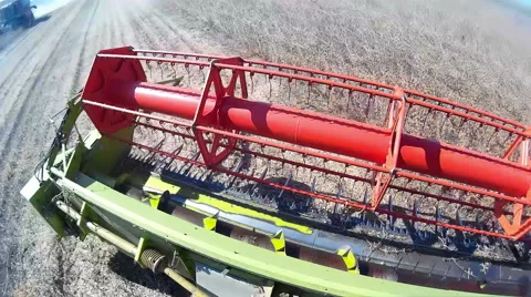Soybean harvest Stock Footage 44875229