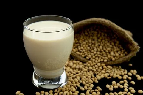 Soybean milk Stock Photos