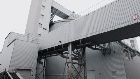 Soybean Processing, Harvest Equipment, Silo Storage Video stock 246758266