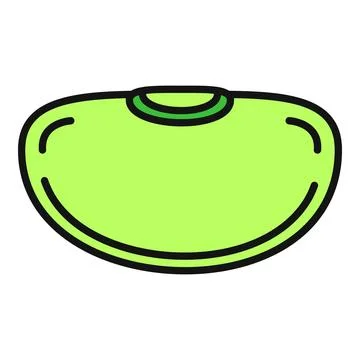 Soybean seed icon representing plant based protein Stock Illustration