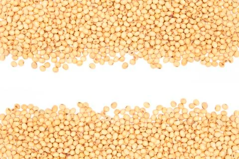 Soybeans frame Stock Photos