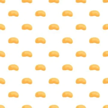 Soybeans seed pattern on white background Illustration
