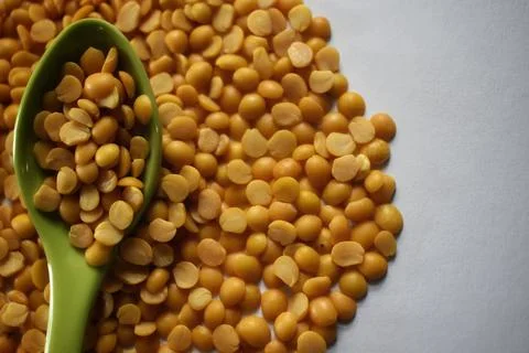 Soybeans, Split in half for made soy milk or tofu,Vegetarian Festival, Vegeta Stock Photos
