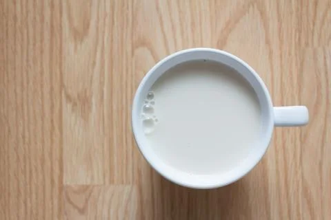 Soymilk and bread Stock Photos