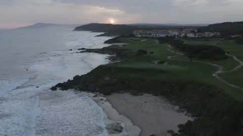 SP 0132 Drone Beach Push out DJI 0060 Stock Footage 169977780