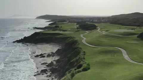 SP 0136 Drone Beach Push in DJI 0088 Stock Footage 169979325