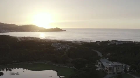 SP 0143 Drone Beach Push in DJI 0174 Stock Footage 169980233