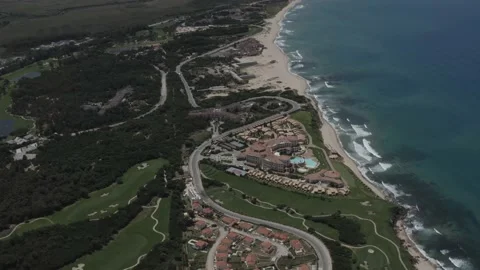 SP 0149 Drone Beach Arc DJI 0288 Stock Footage 169981267