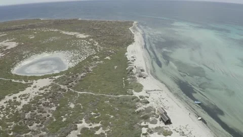 SP 0152 Drone Beach Push in DJI 0087 Stock Footage 169981891