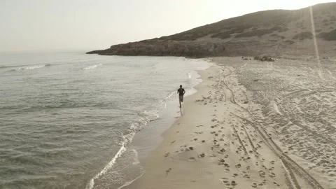 SP 0164 Drone Beach Push in DJI 0147 Stock Footage 169985092