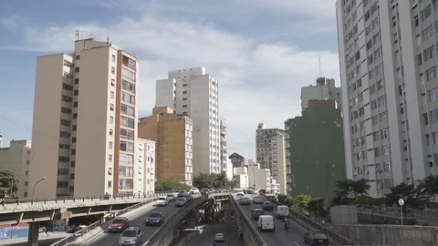 SP downtown Stock Footage 126953251