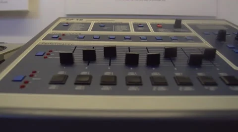 SP12 Vintage Drum Machine Stock Footage 66361149