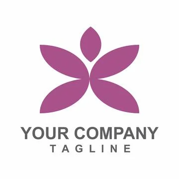 SPA and aesthetic vector logo and icon Stock Illustration