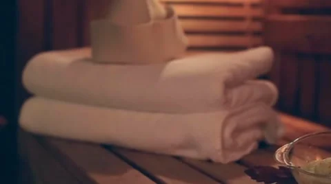 Spa and sauna attributes Stock Footage 64840616