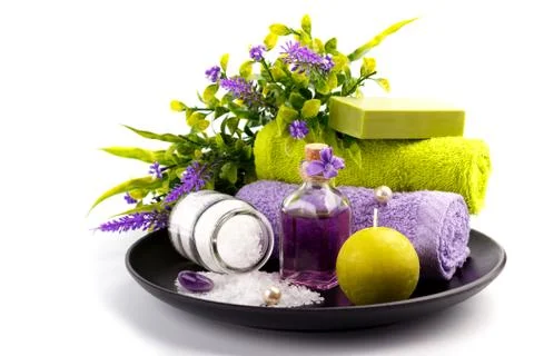 Spa and wellnes setting Stock Photos