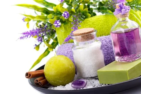 Spa and wellness setting Stock Photos