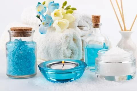 Spa and wellness setting Stock Photos