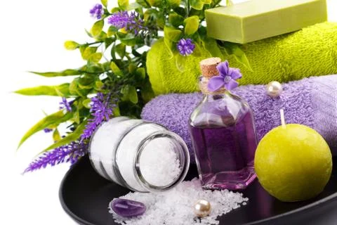 Spa and wellness setting Stock Photos