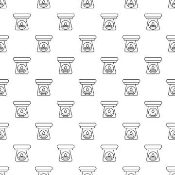 Spa aroma bottle pattern vector seamless Stockillustratie