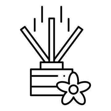 Spa Aroma Line Icon Stock Illustration
